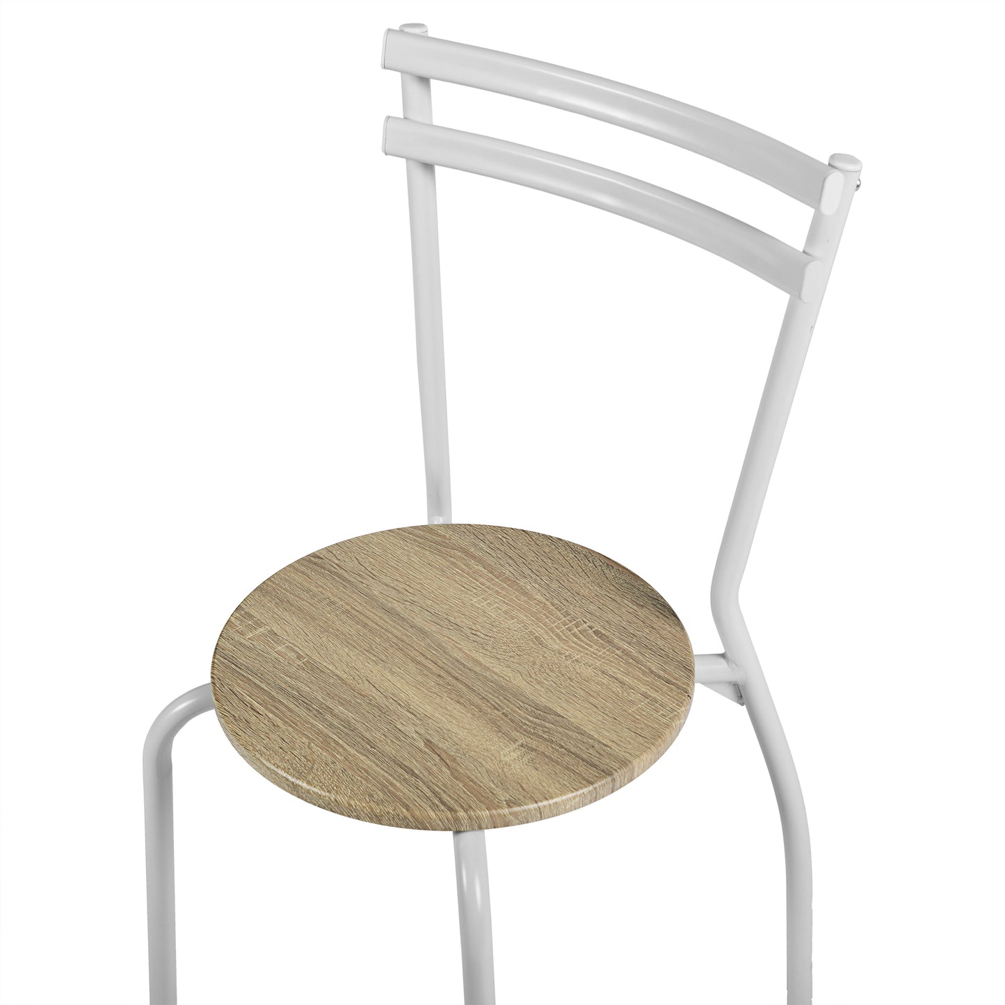REEDER Modulaire Tafel en 4 Stoelen Set - Eik/Zwart