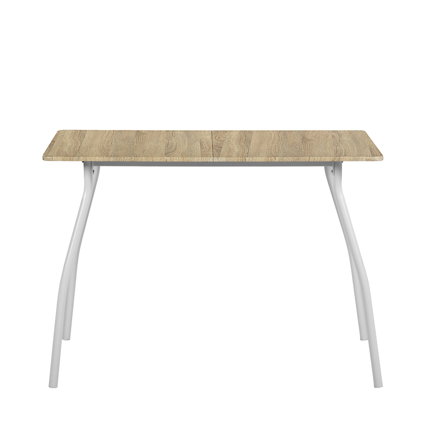 REEDER Modulaire Tafel en 4 Stoelen Set - Eik/Zwart