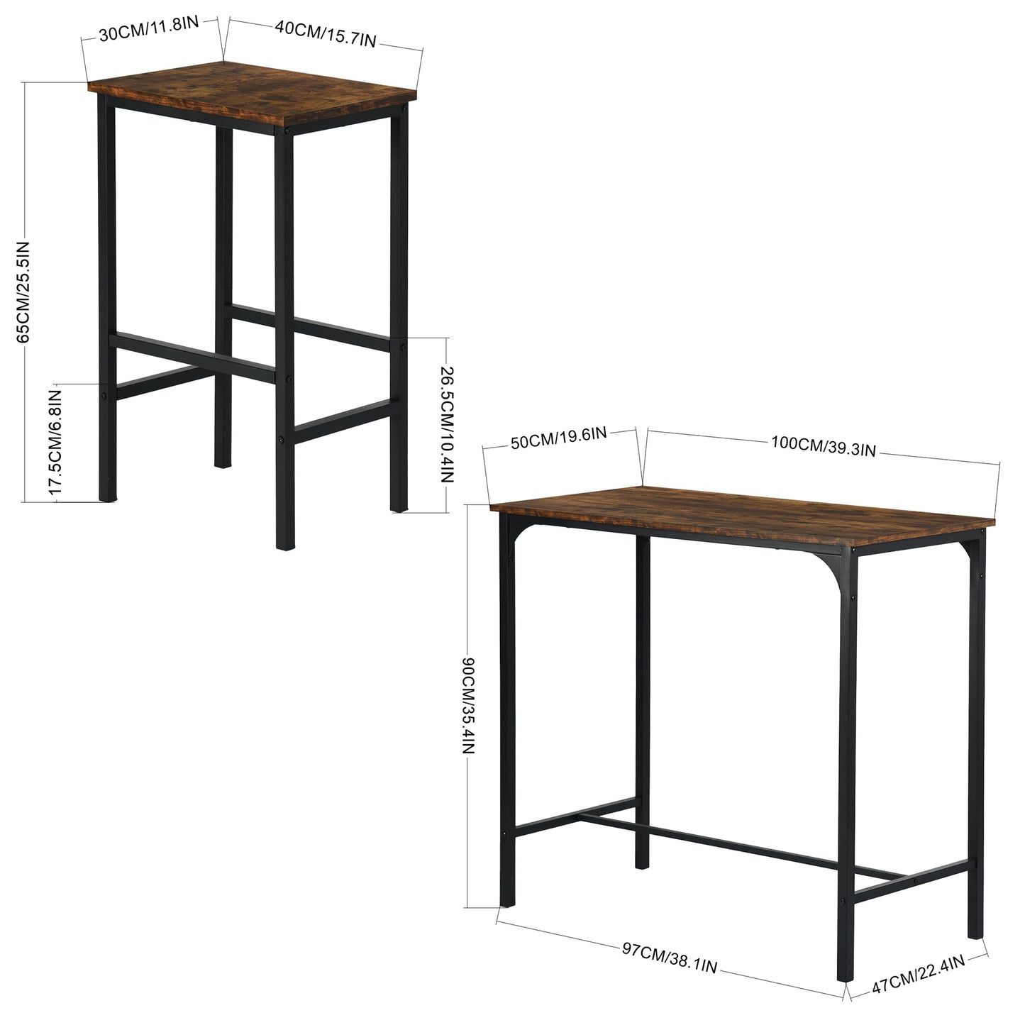 FAIRMAN Retro Barset voor 4 personen - Vuurpatroon