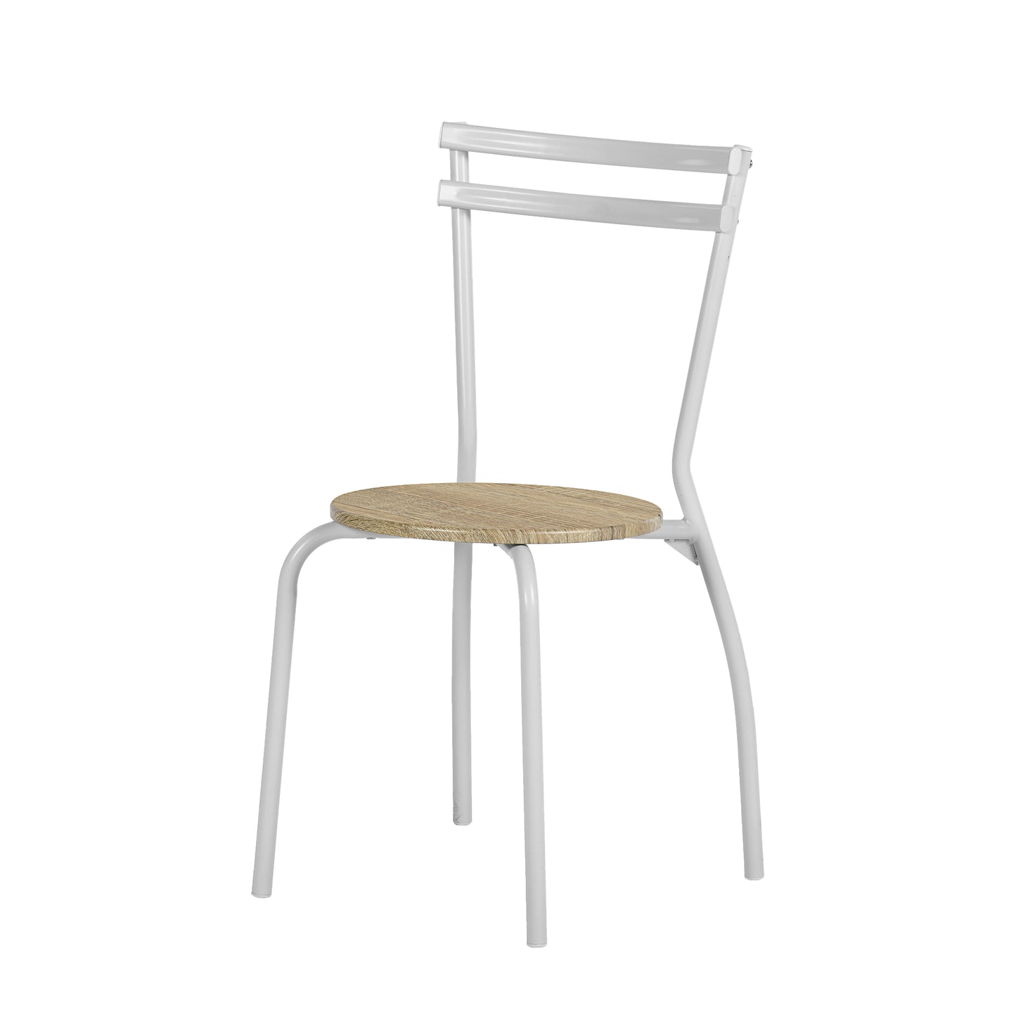REEDER Modulaire Tafel en 4 Stoelen Set - Eik/Zwart