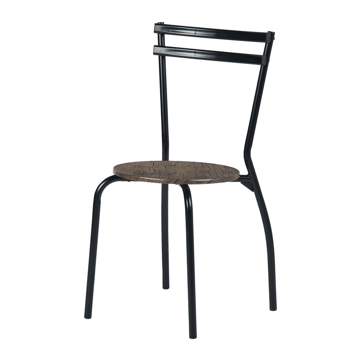 REEDER Modulaire Tafel en 4 Stoelen Set - Eik/Zwart