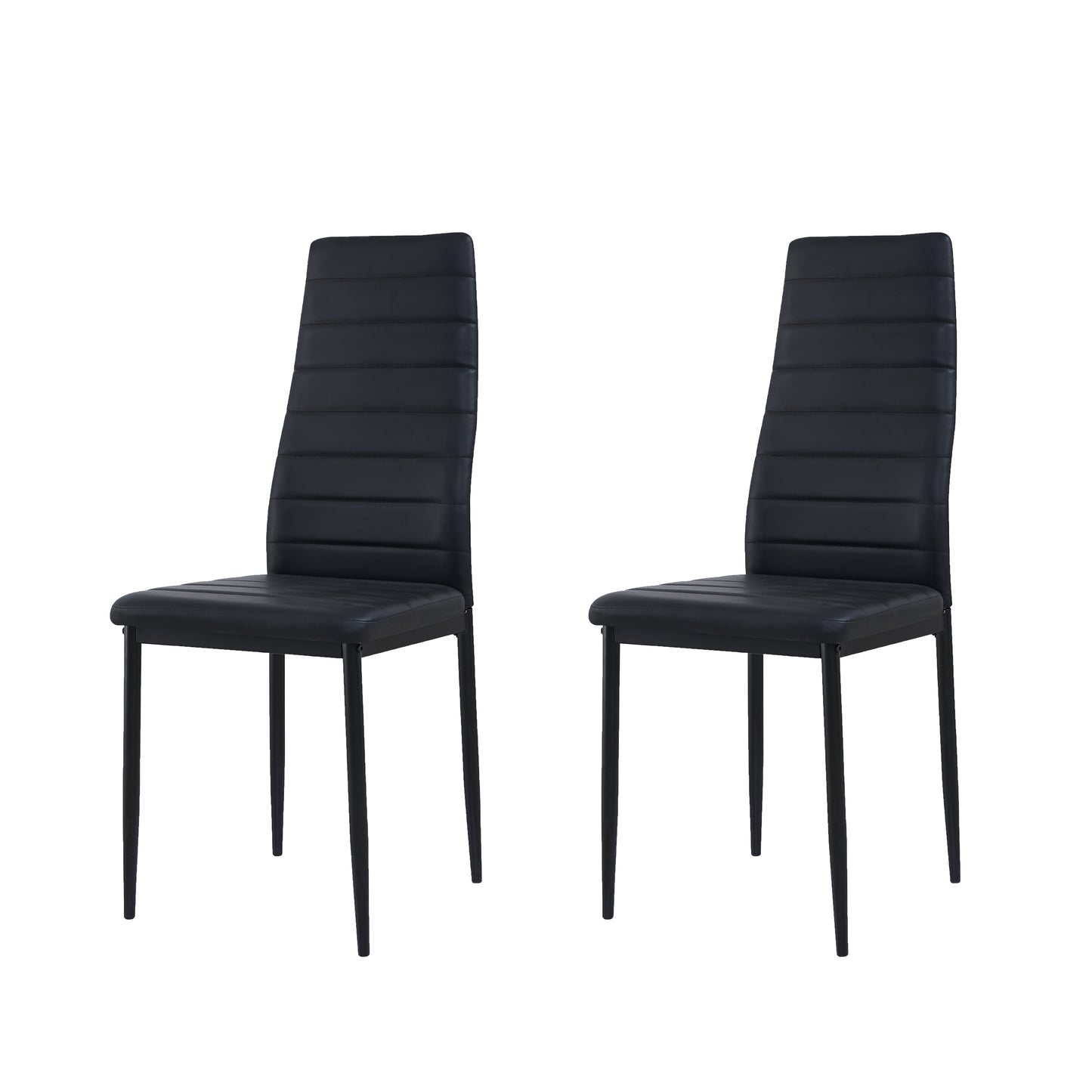 ANN Eetkamerstoel Set van 2/4/6 - Zwart