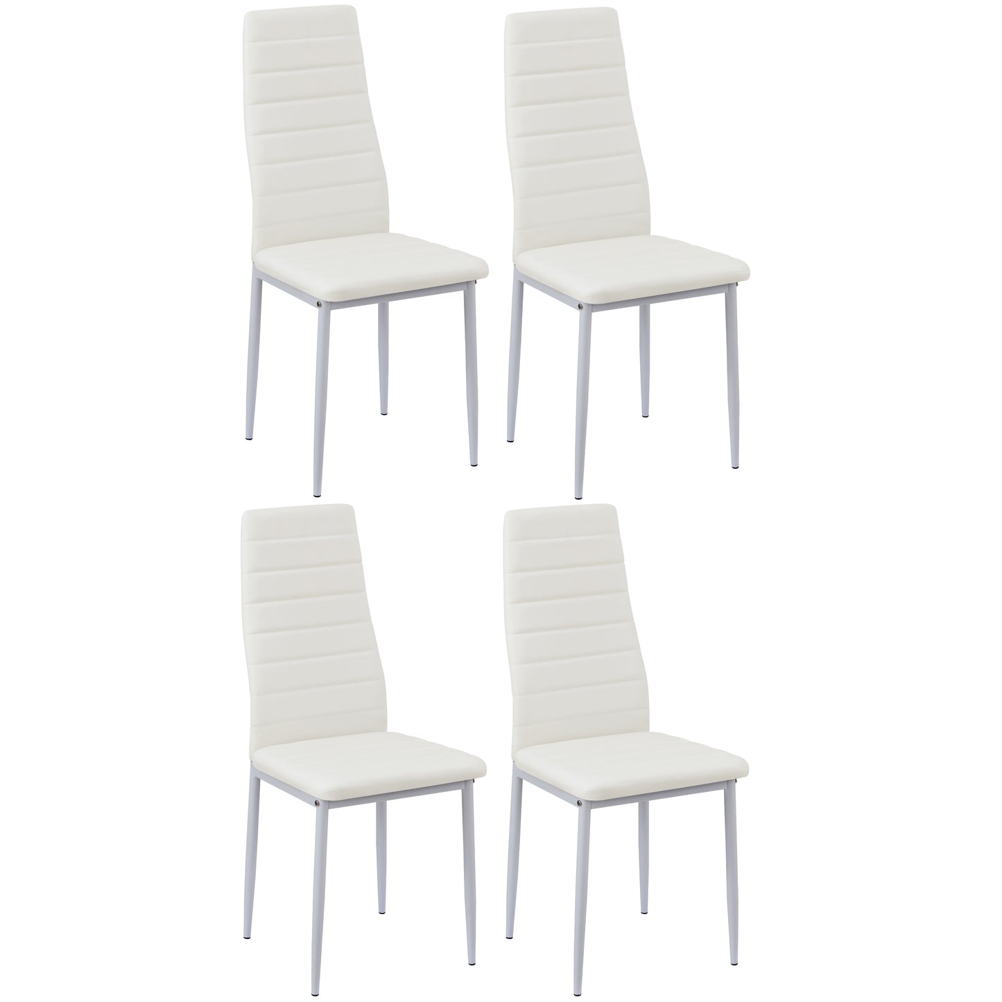 ANN Eetkamerstoel Set van 2/4/6 -Wit
