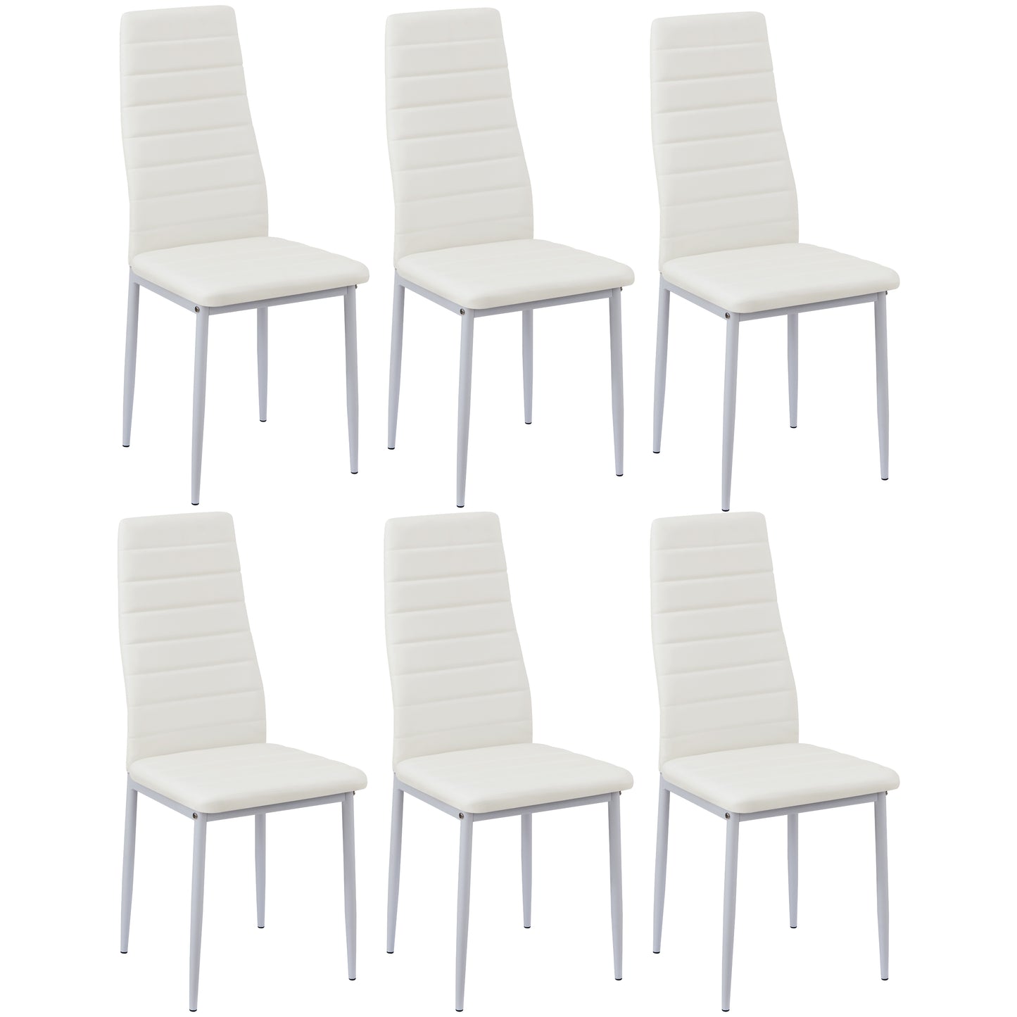 ANN Eetkamerstoel Set van 2/4/6 -Wit