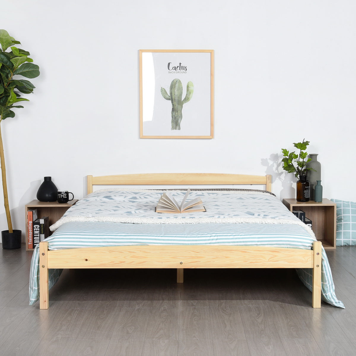 BIGLIA Houten Een-/Tweepersoonsbed