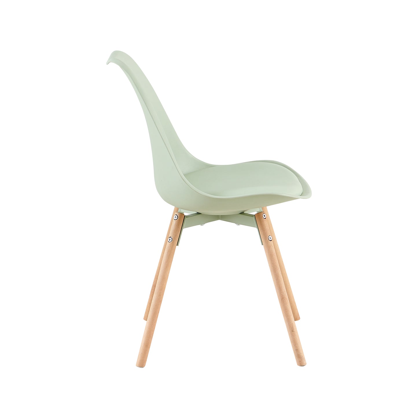 OATS Set van 4/6 Zijdelingse Accentstoelen – Lichtgrijs Blauw / Donkergrijs Blauw/Groen ijs