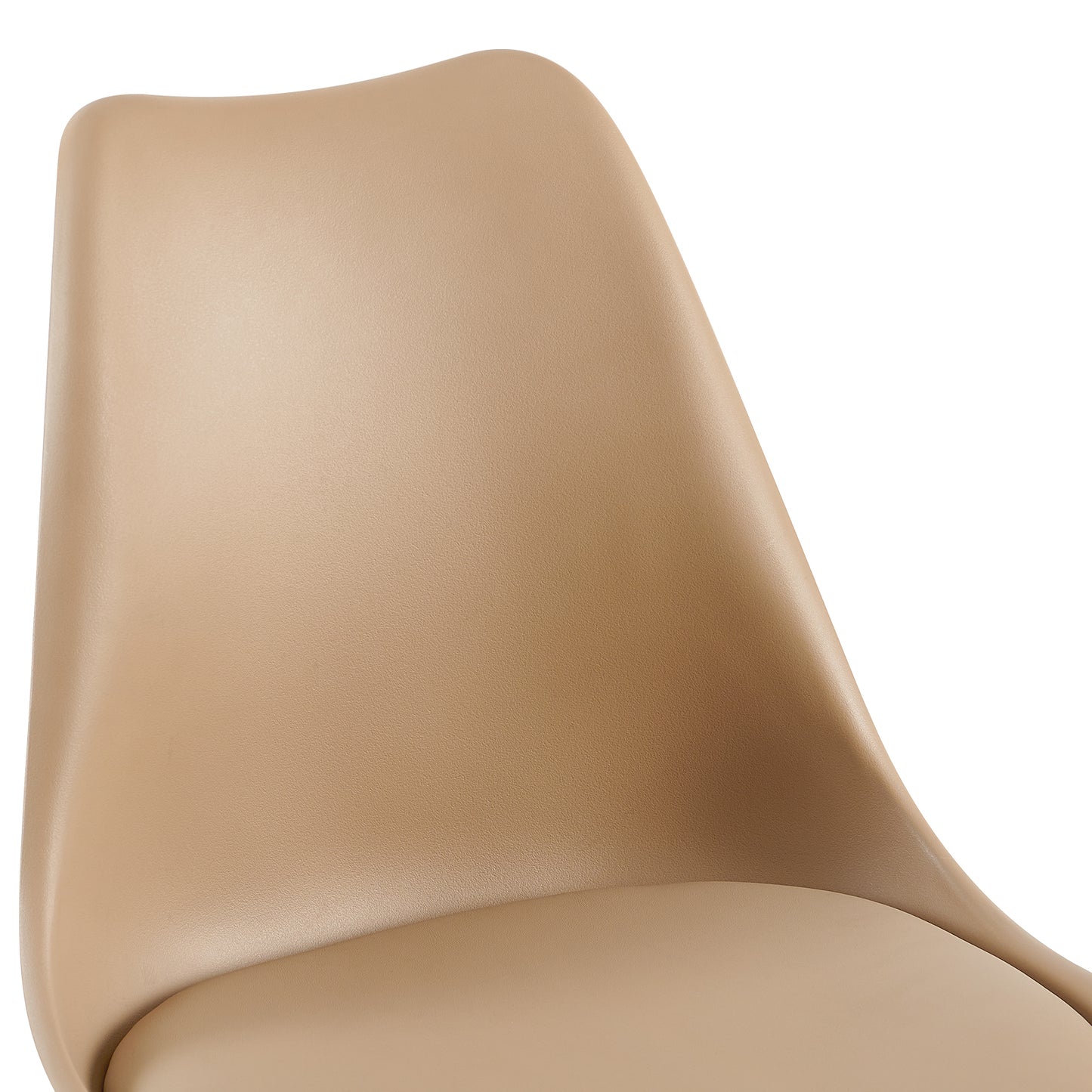 OATS Set van 4 Eetkamerstoelen, Gevoerde Stoelen, Khaki/Licht kaki