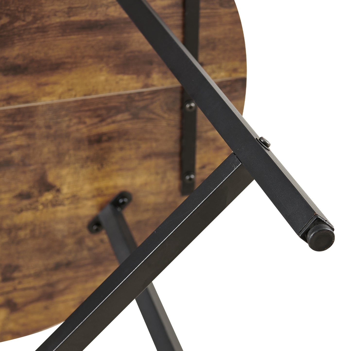 Eettafel 80 cm met ijzeren poten - Brandmerken - COBB