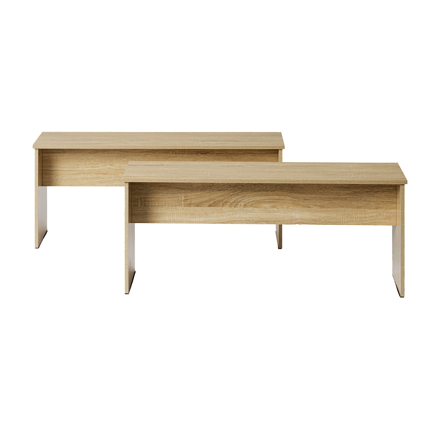 Eetkamerbank lang met 110cm set van 2 - OAK Kleur-CREWE