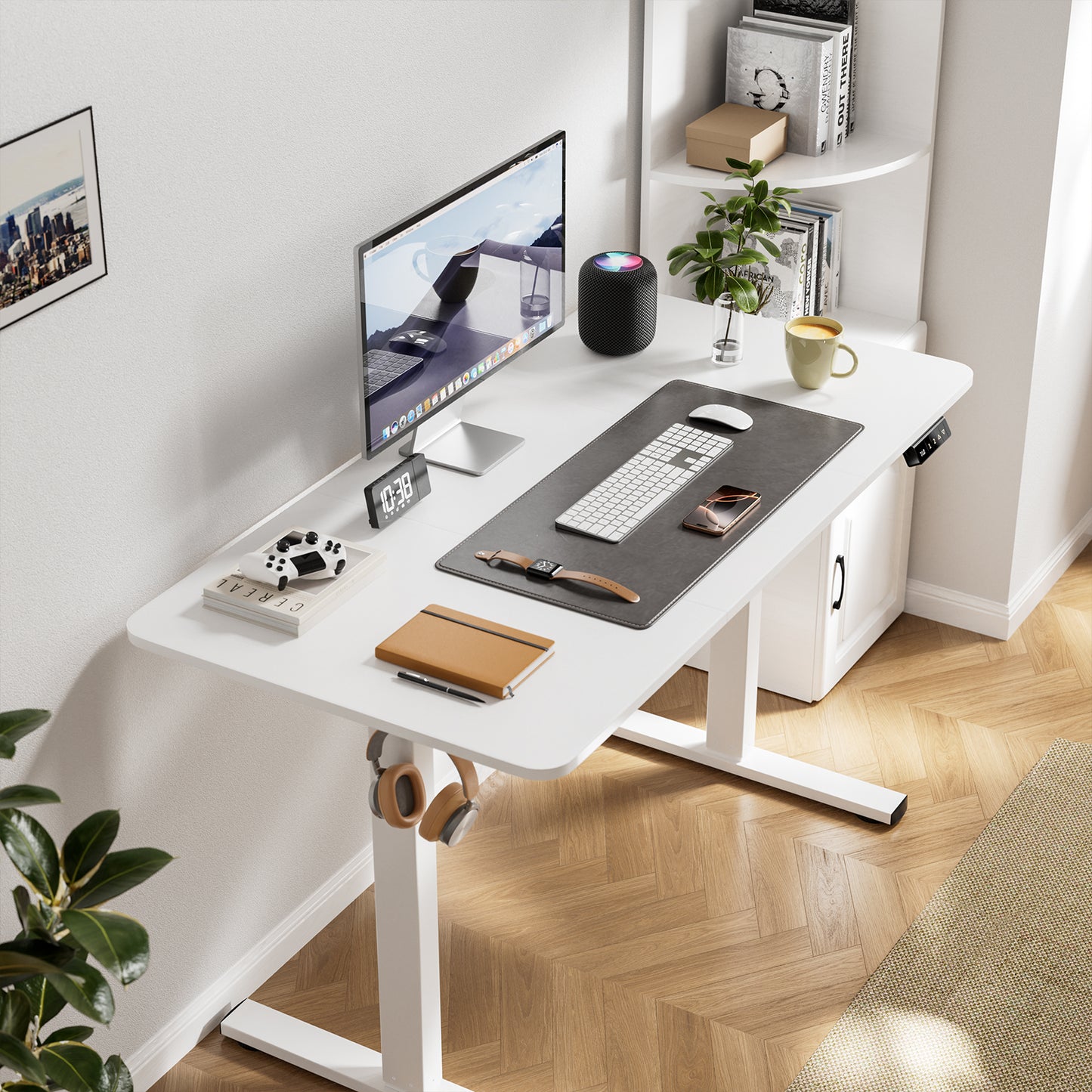 Elektrisch Verstelbare Bureau Wit 120 x 60 cm - DREXEL