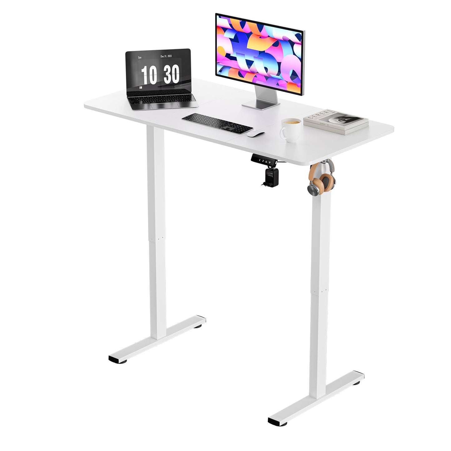 Elektrisch Verstelbare Bureau Wit 120 x 60 cm - DREXEL