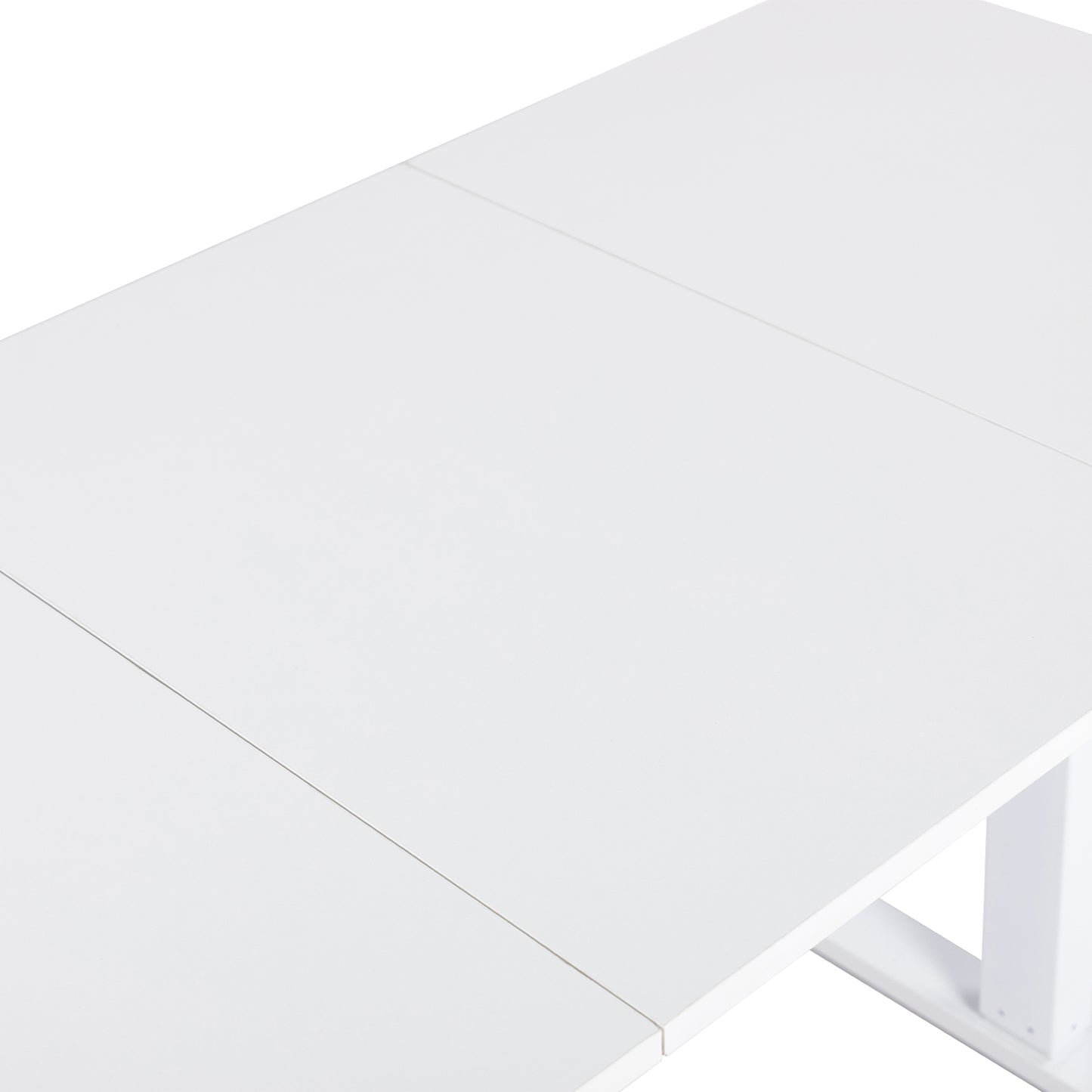 Elektrisch in hoogte verstelbaar bureau 160 x 75 cm, wit- DUMONT