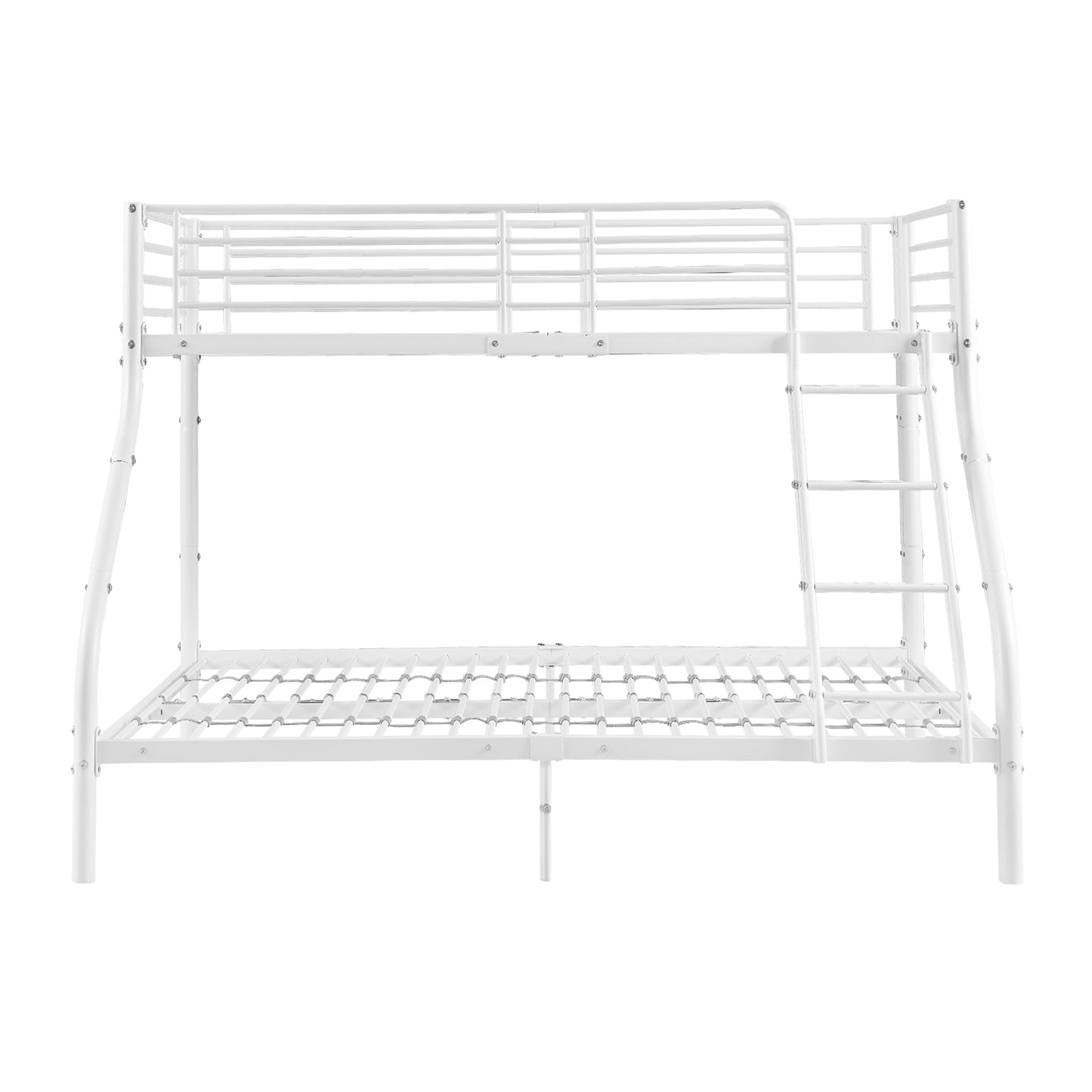 Stapelbedframe met Twee Eenpersoonsbedden - Wit - ELMA