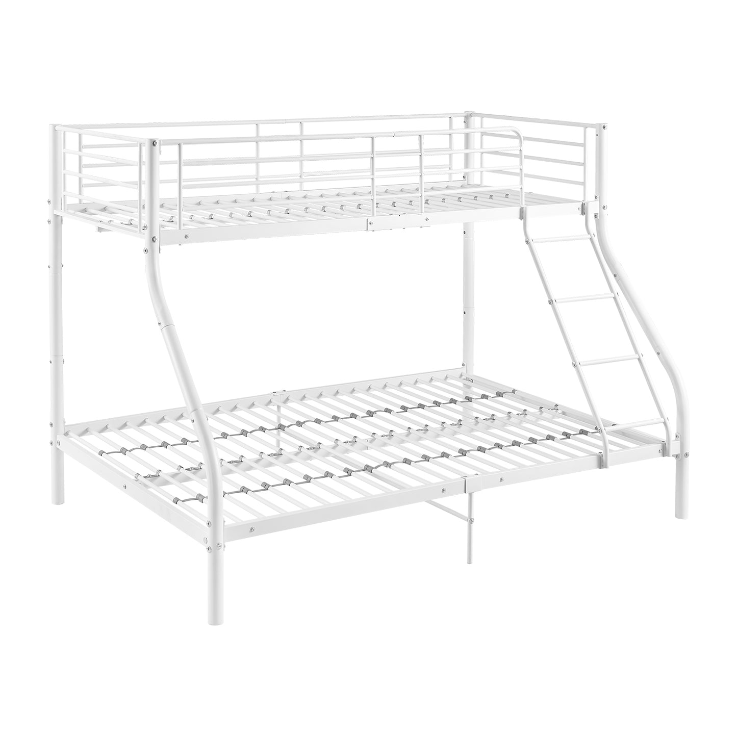 Stapelbedframe met Twee Eenpersoonsbedden - Wit - ELMA