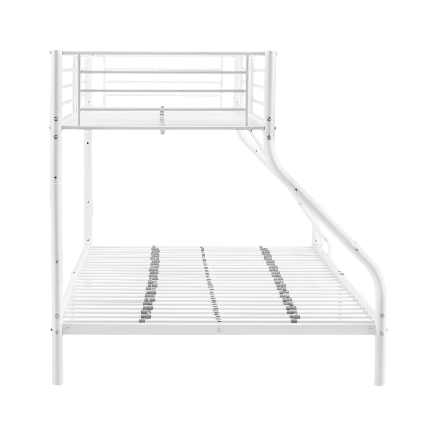 Stapelbedframe met Twee Eenpersoonsbedden - Wit - ELMA