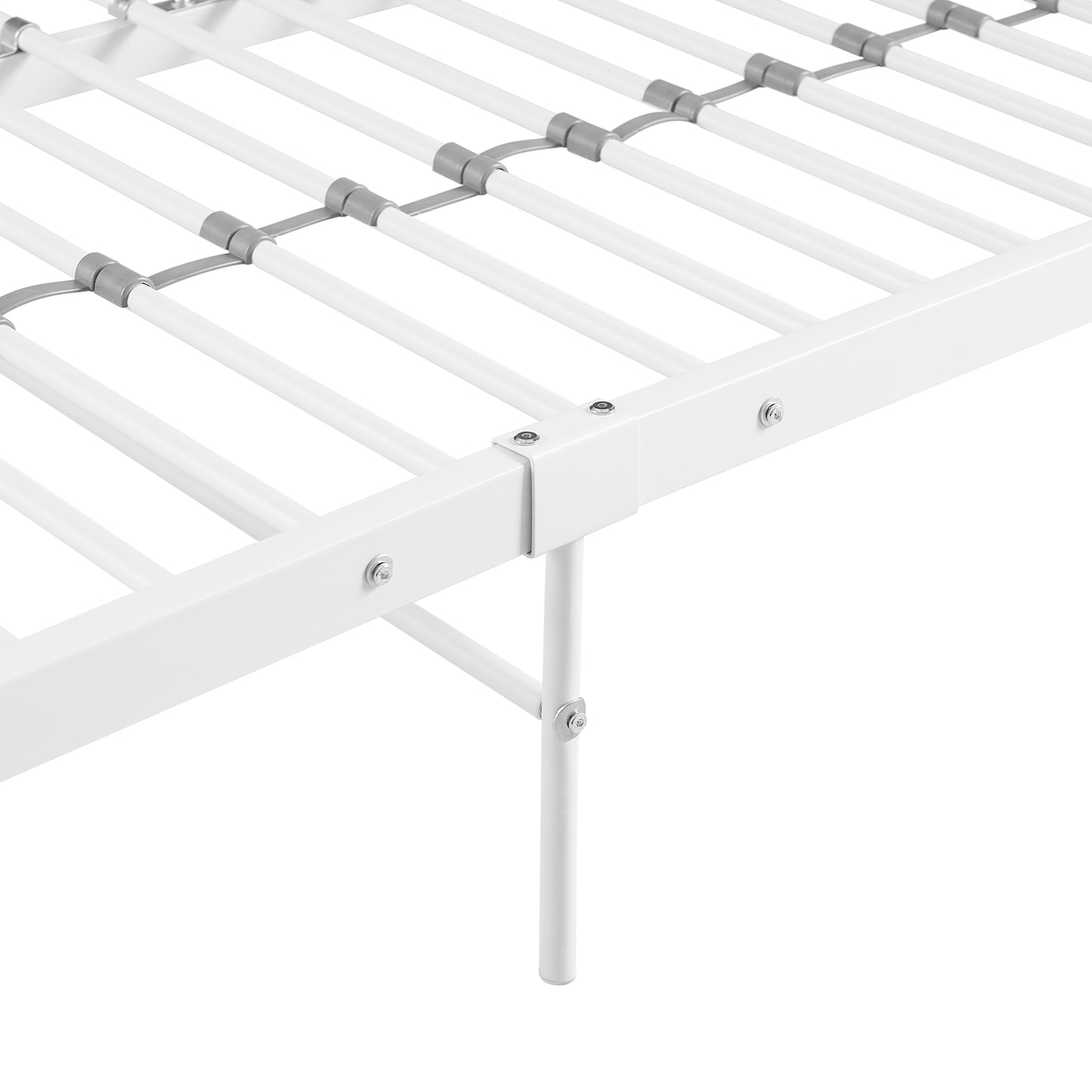Stapelbedframe met Twee Eenpersoonsbedden - Wit - ELMA