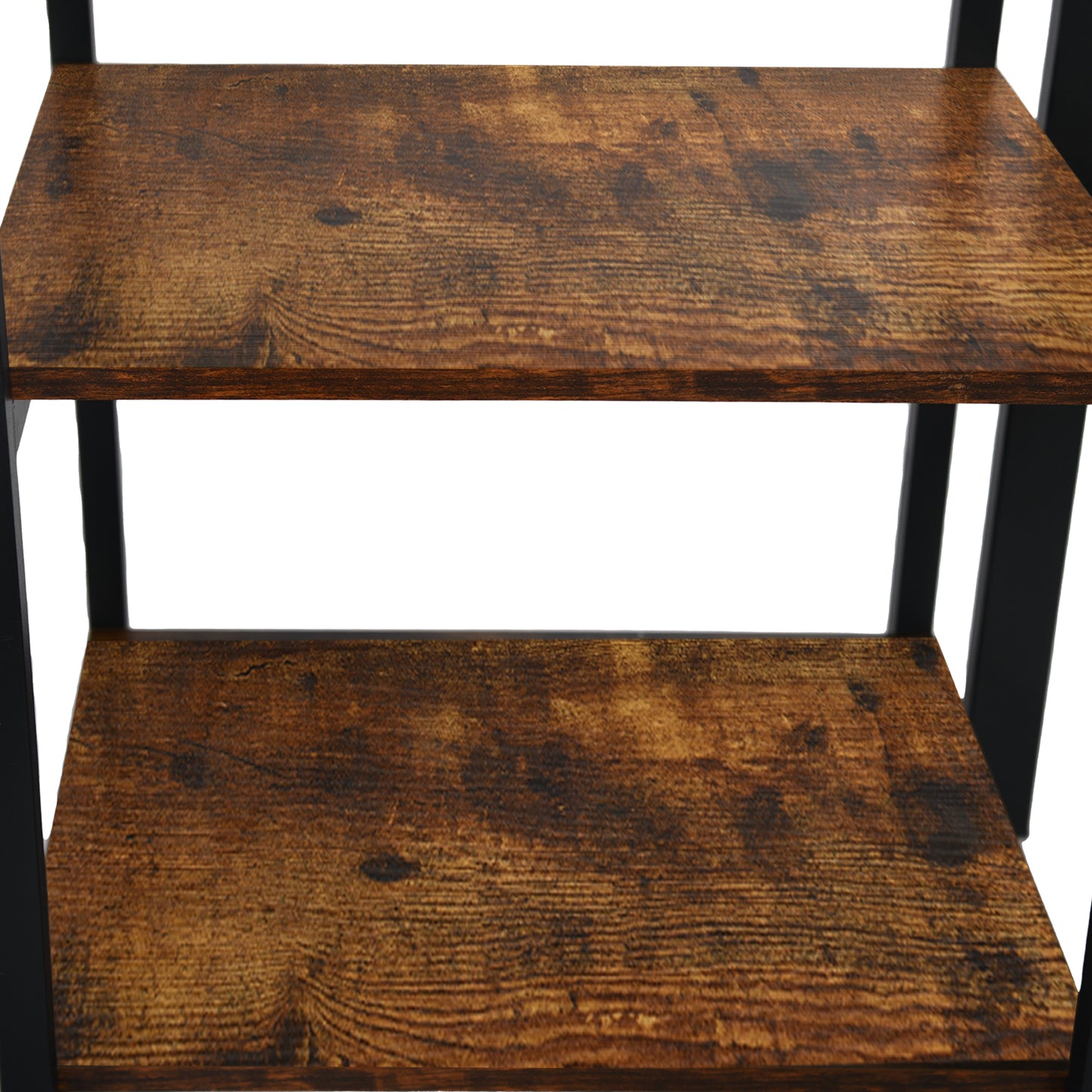 Twin Loft Bed met Bureau en Boekenplank - Zwart - ESOFEA