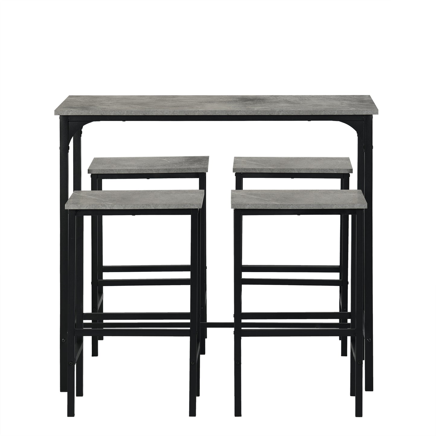 FAIRMAN Retro barset voor 4 personen - Grijs Marmerpatroon