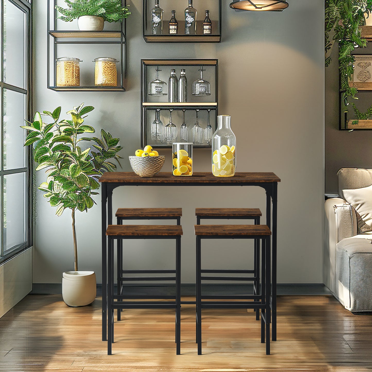 FAIRMAN Retro Barset voor 4 personen - Vuurpatroon