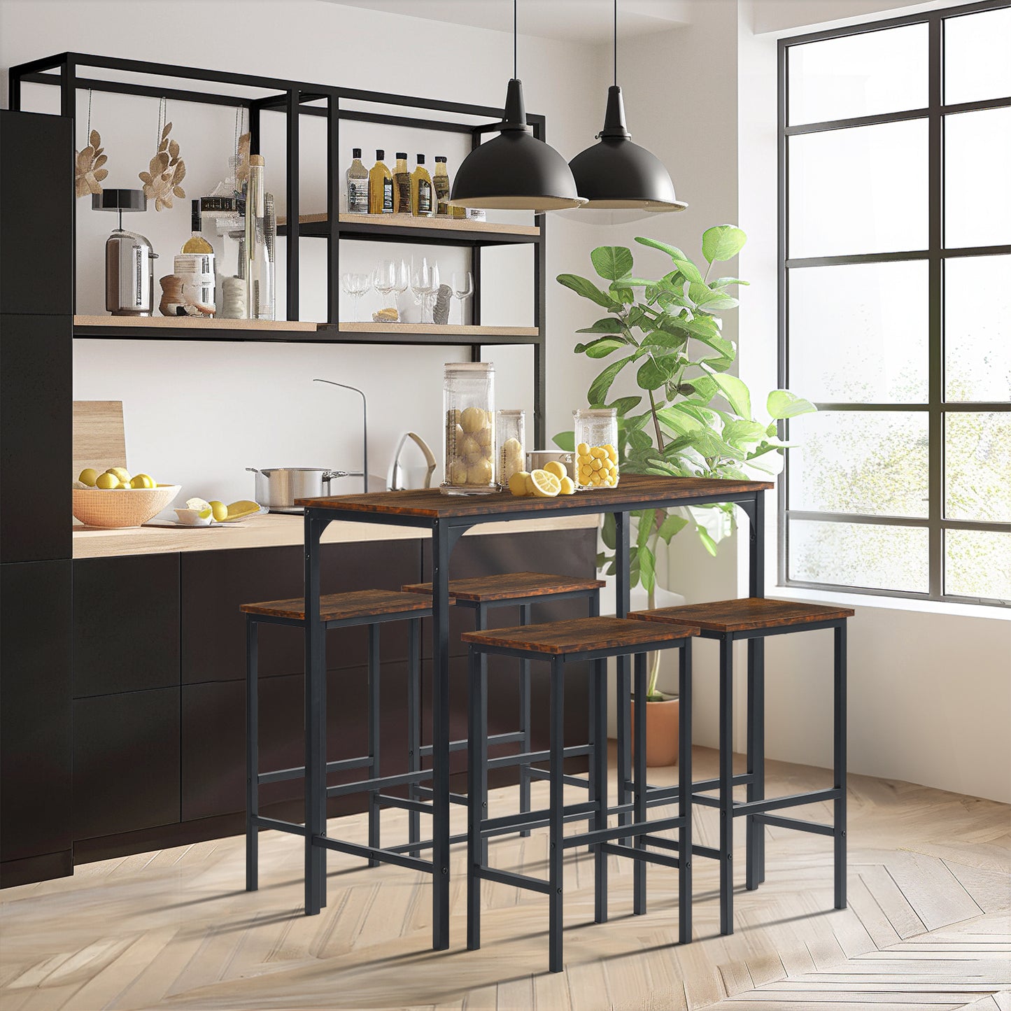 FAIRMAN Retro Barset voor 4 personen - Vuurpatroon