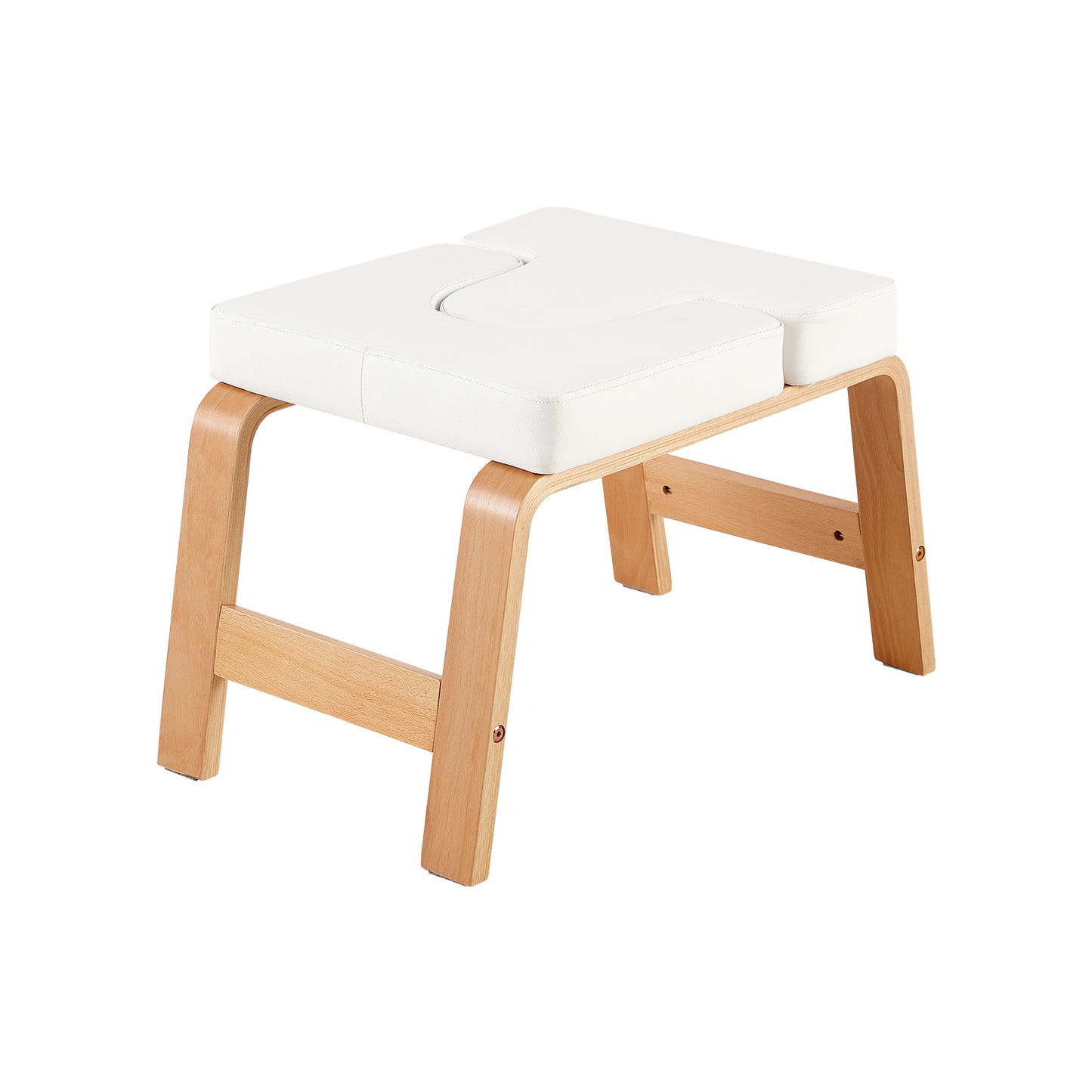 FIFE Bentwood Yoga Hoofdstand Bank - Wit