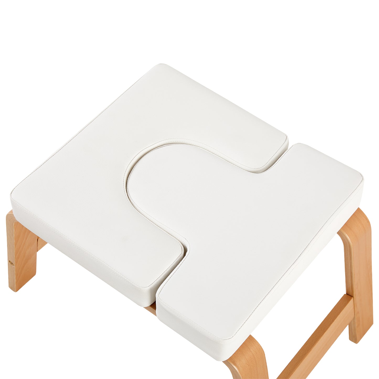 FIFE Bentwood Yoga Hoofdstand Bank - Wit