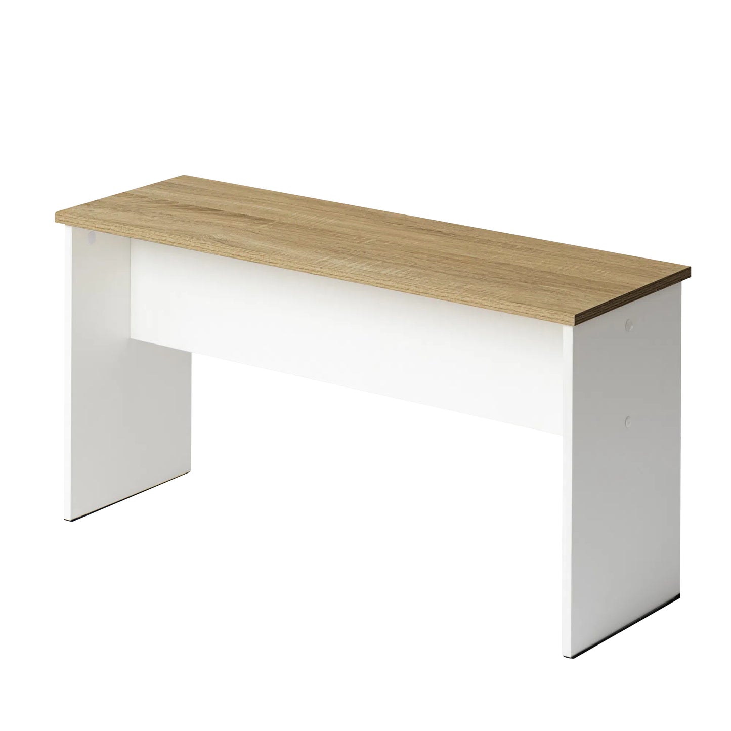 Eetkamerbank lang met 90cm set van 2 - EIKEN/Wit/Zwart-HYBLA