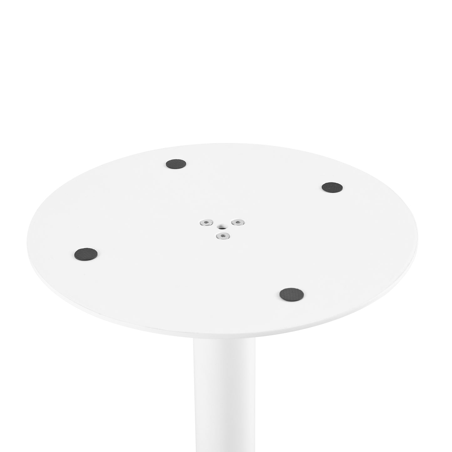 LYMAN Ronde Eettafel 80 cm - Wit/Zwart