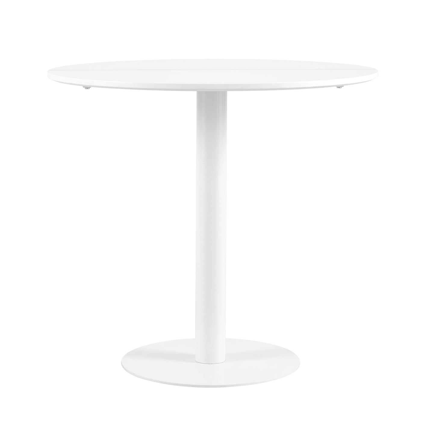 LYMAN Ronde Eettafel 80 cm - Wit/Zwart