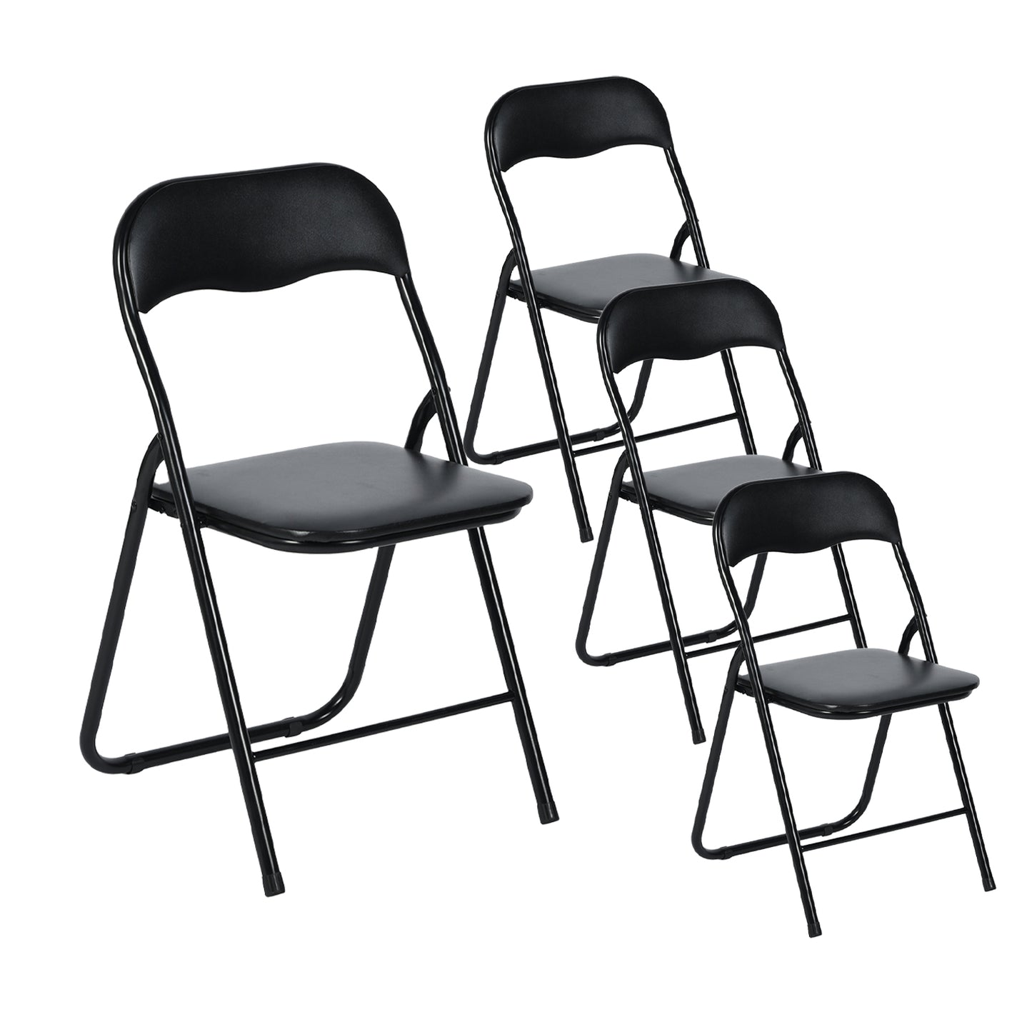 MANGO Gevoerde Stapelbare Vouwstoelen Set van 2/4/6