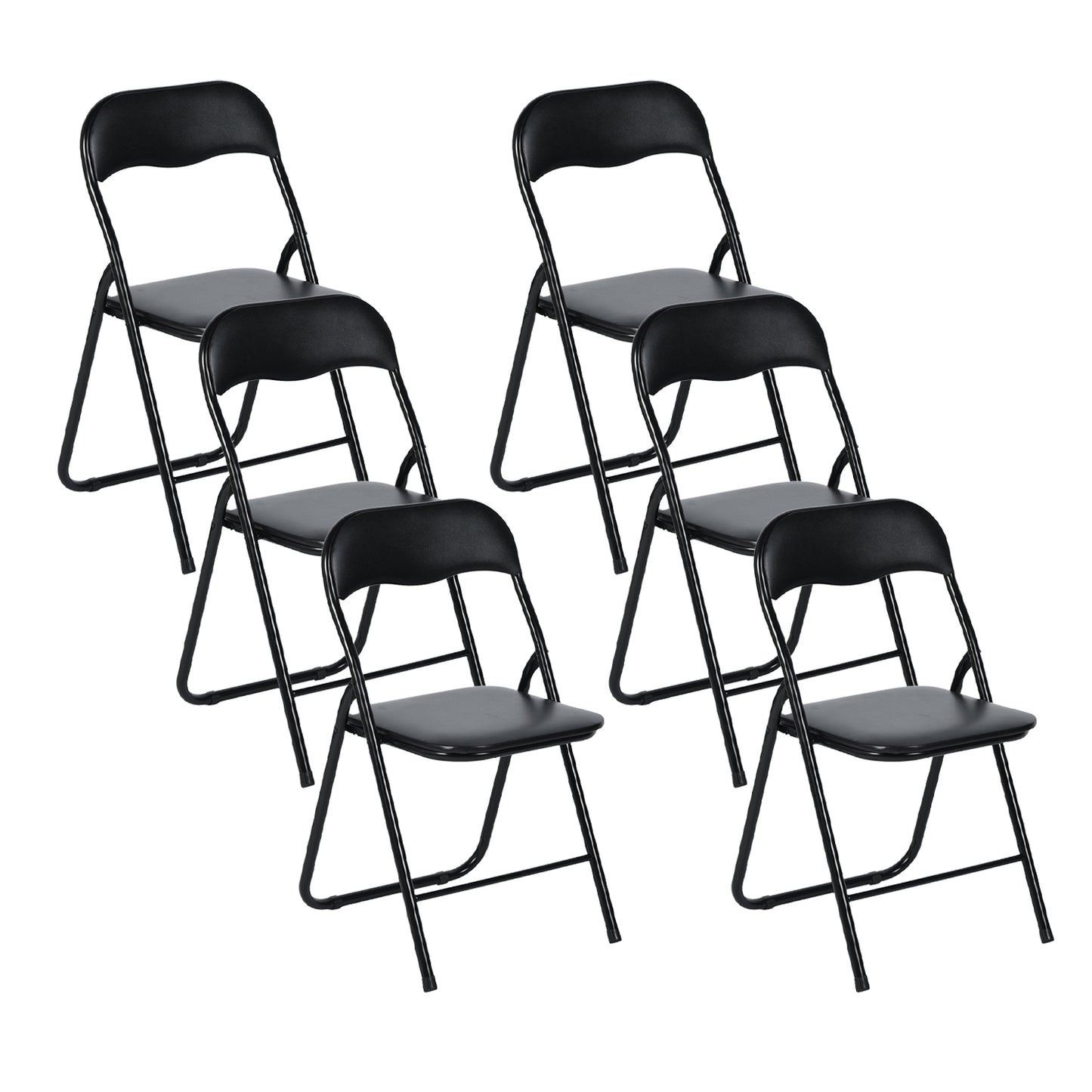 MANGO Gevoerde Stapelbare Vouwstoelen Set van 2/4/6