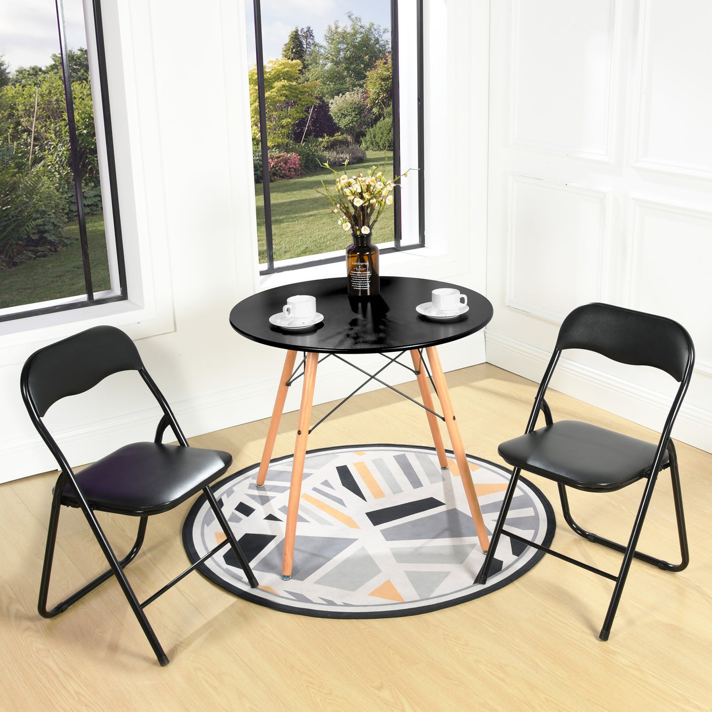 MANGO Gevoerde Stapelbare Vouwstoelen Set van 2/4/6