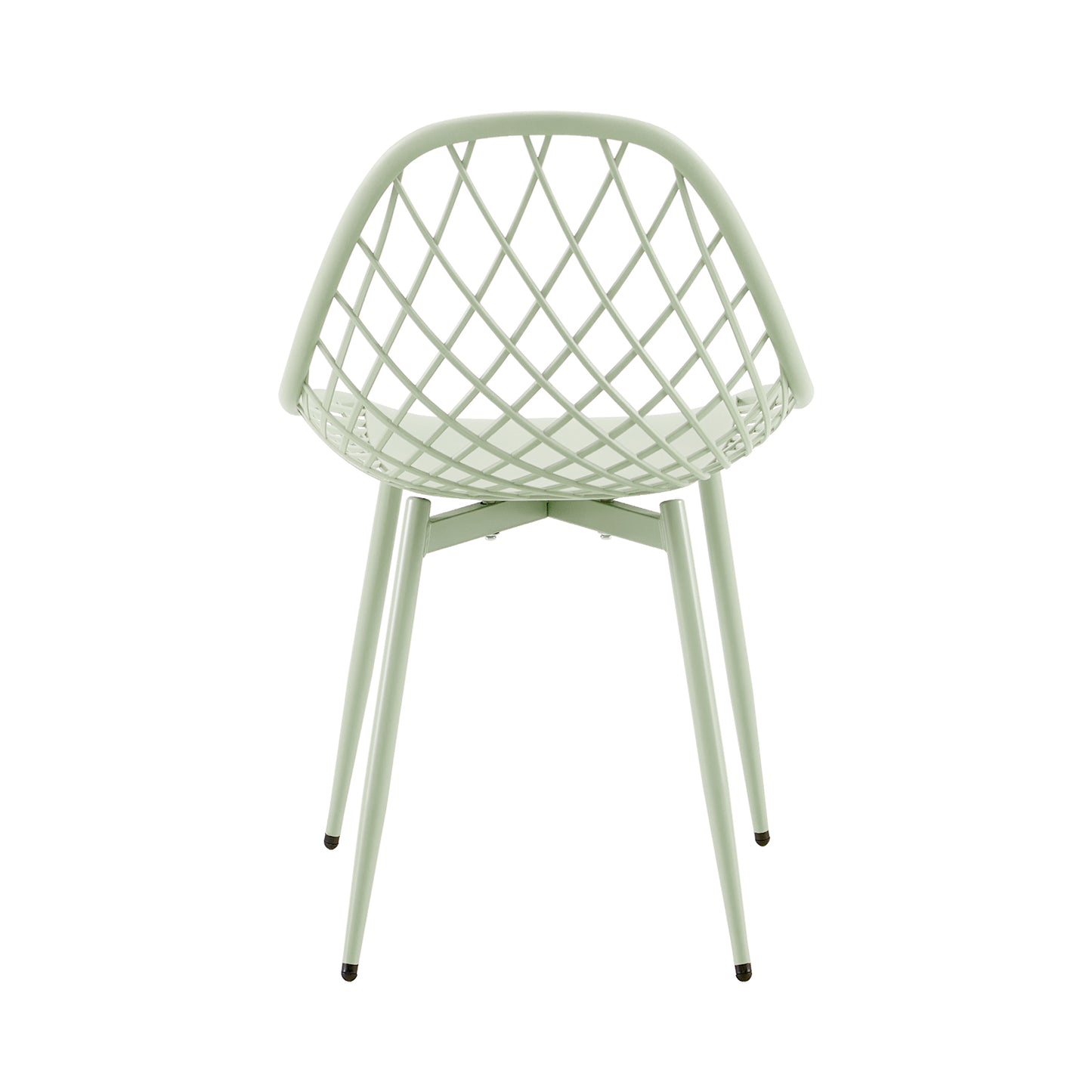 Morandi Kleur Metalen Bijzetstoel (Set van 4) - Bonenpasta/Ice cream groen/Khaki-MILAN