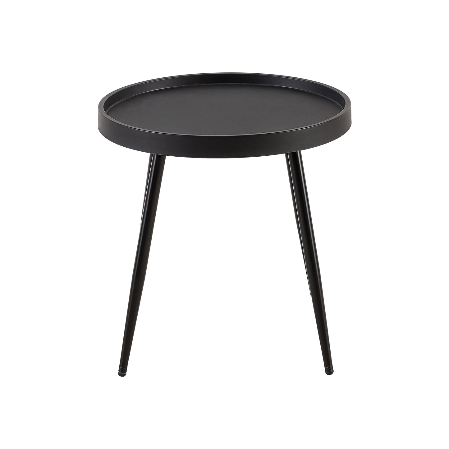 MILAN Metalen eettafel en stoelenset - Zwart/Wit