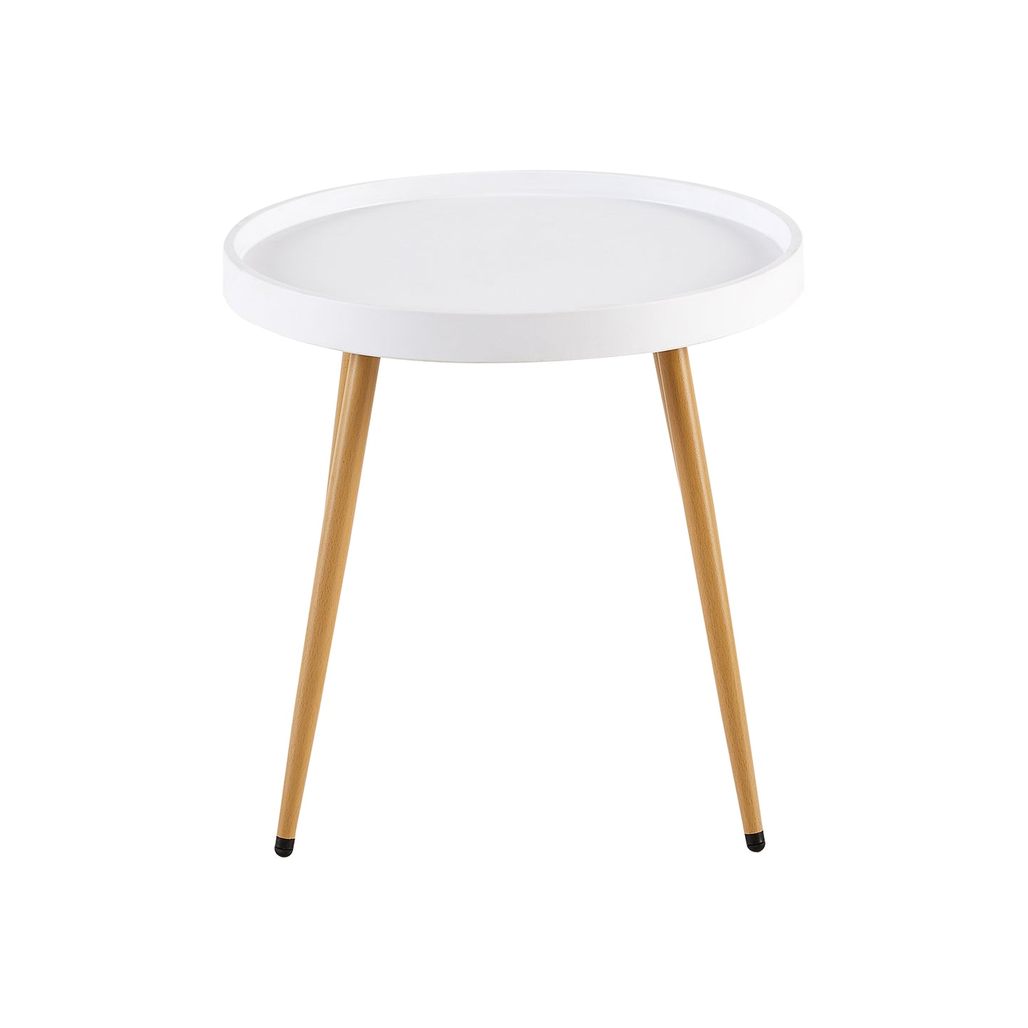 MILAN Metalen eettafel en stoelenset - Zwart/Wit