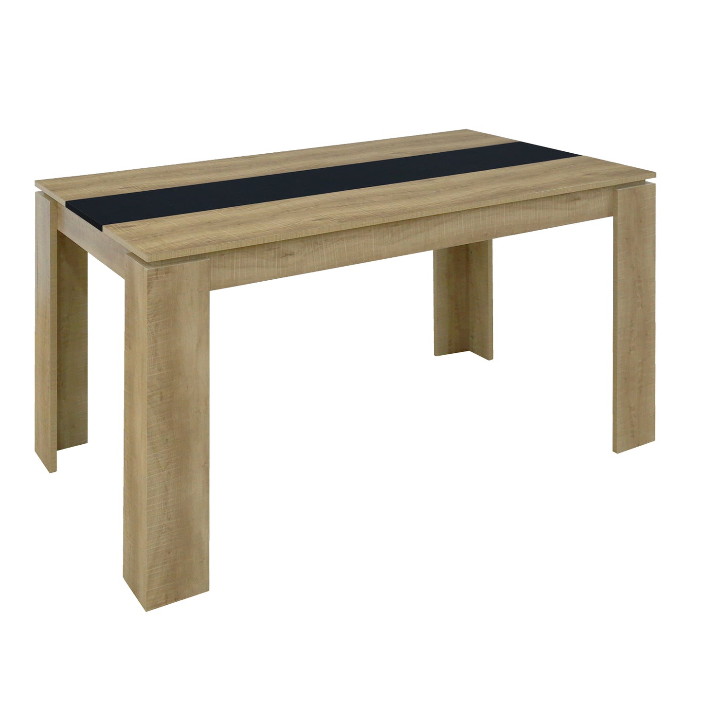 MUSK Eettafel met 110cm/120cm/140cm/160cm - Zwart