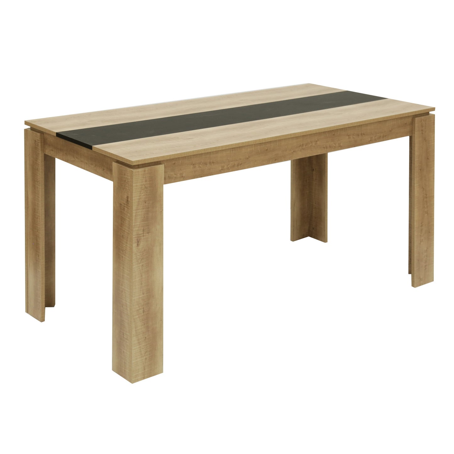 MUSK Eettafel met 110cm/120cm/140cm/160cm - Zwart