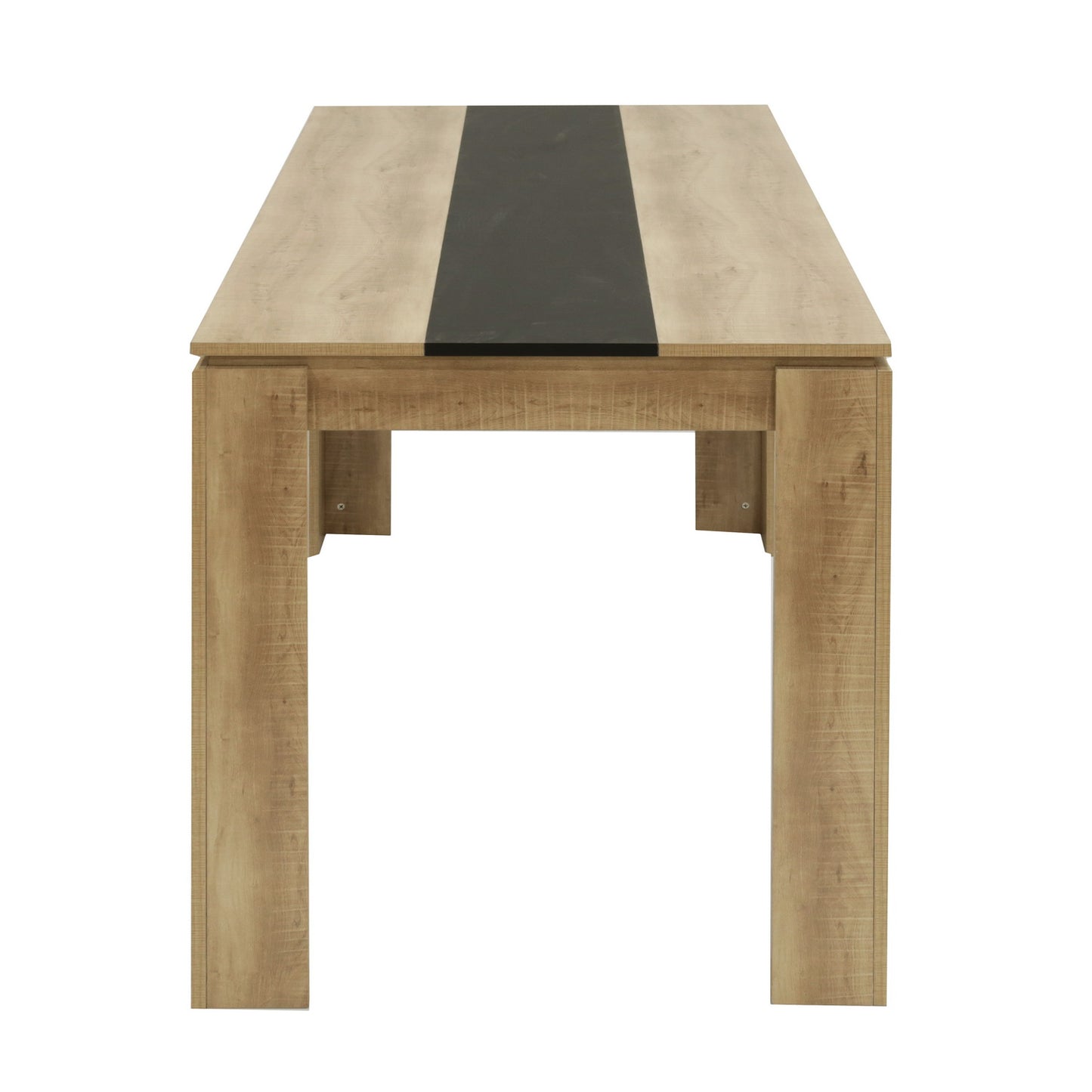 MUSK Eettafel met 110cm/120cm/140cm/160cm - Zwart