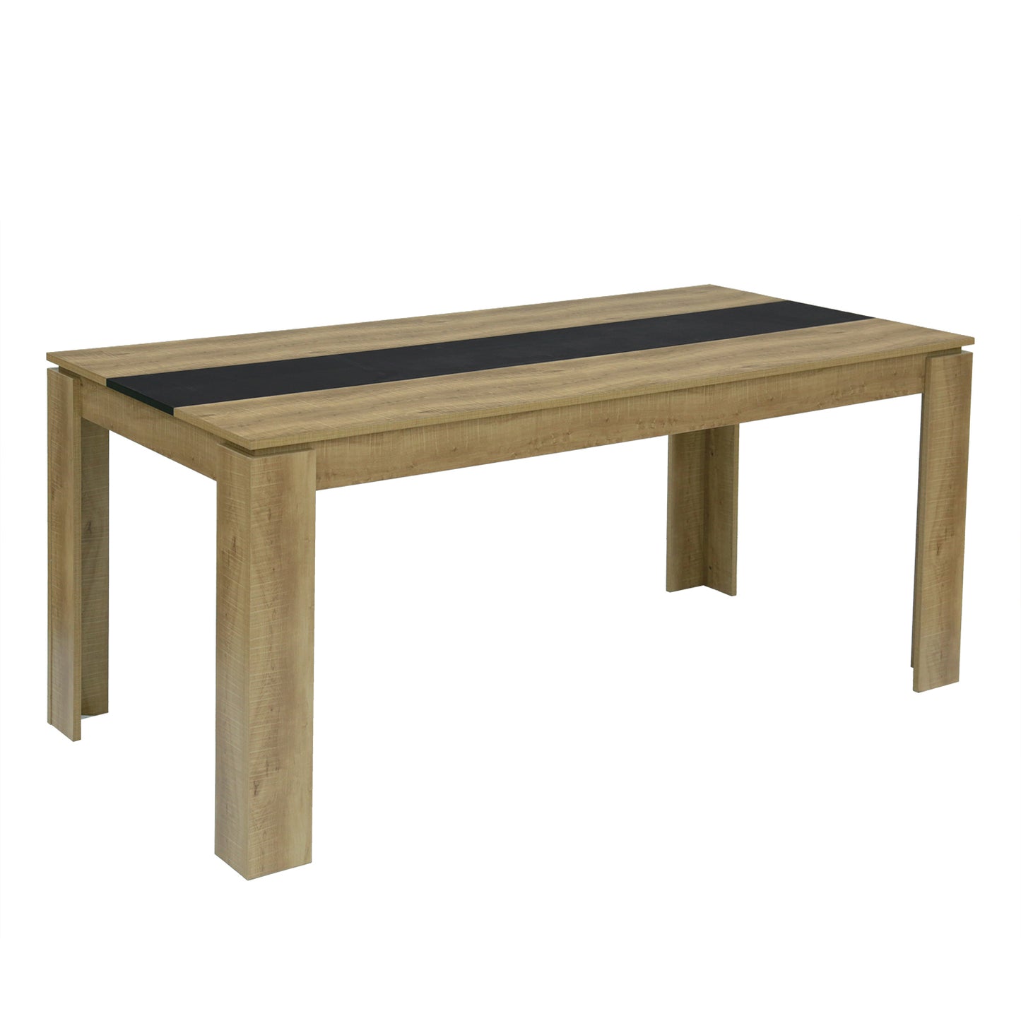 MUSK Eettafel met 110cm/120cm/140cm/160cm - Zwart