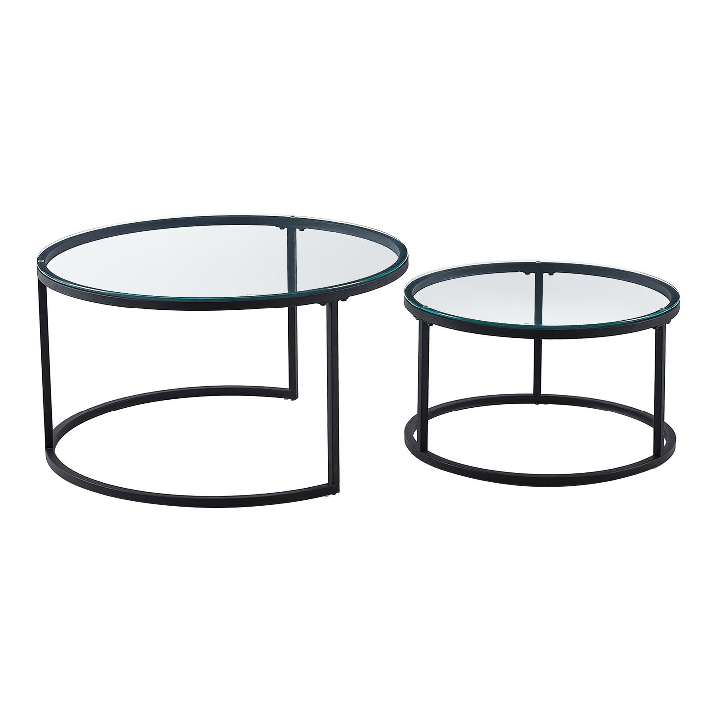 NAPLES Nestbare Salontafel- Goud/Zwart