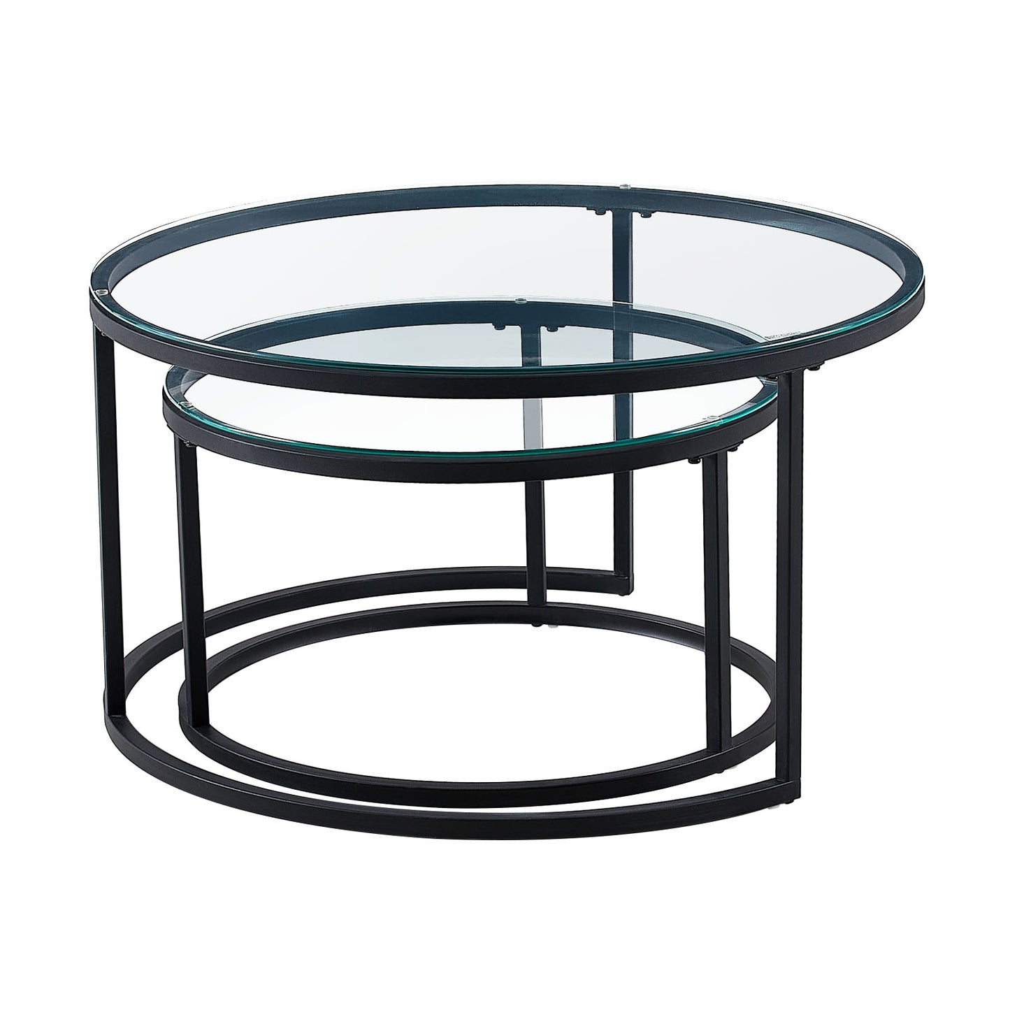 NAPLES Nestbare Salontafel- Goud/Zwart