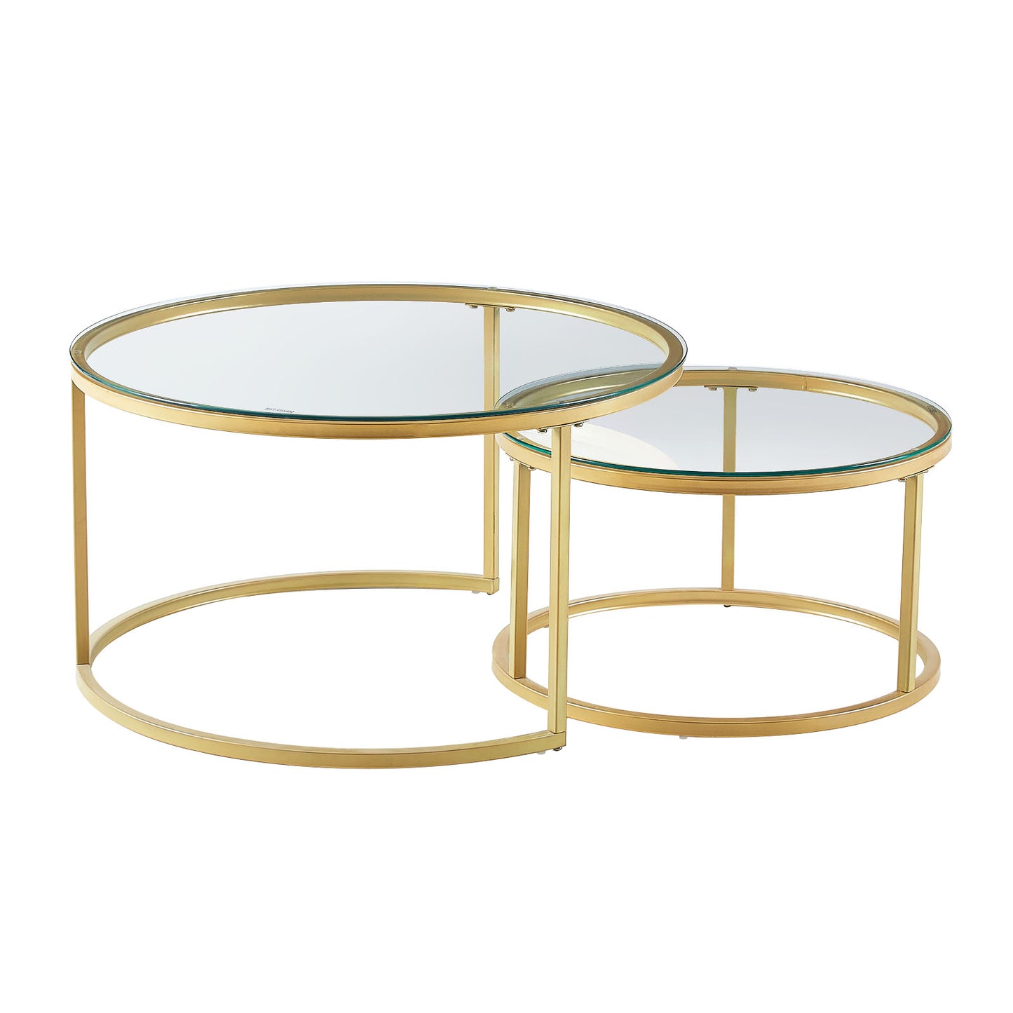 NAPLES Nestbare Salontafel- Goud/Zwart