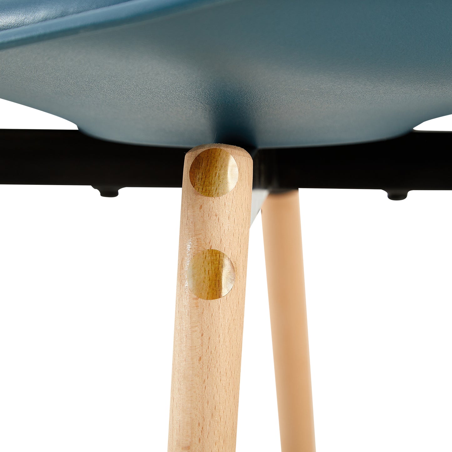 OATS Set van 4/6 Zijdelingse Accentstoelen – Lichtgrijs Blauw / Donkergrijs Blauw/Groen ijs
