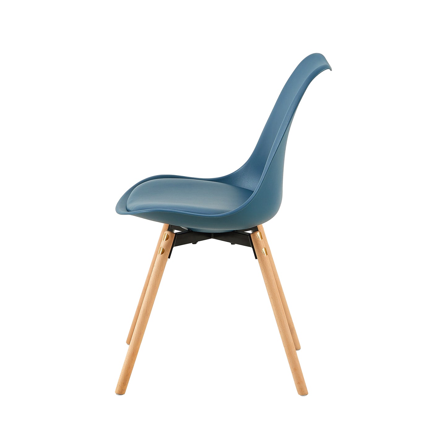 OATS Set van 4/6 Zijdelingse Accentstoelen – Lichtgrijs Blauw / Donkergrijs Blauw/Groen ijs