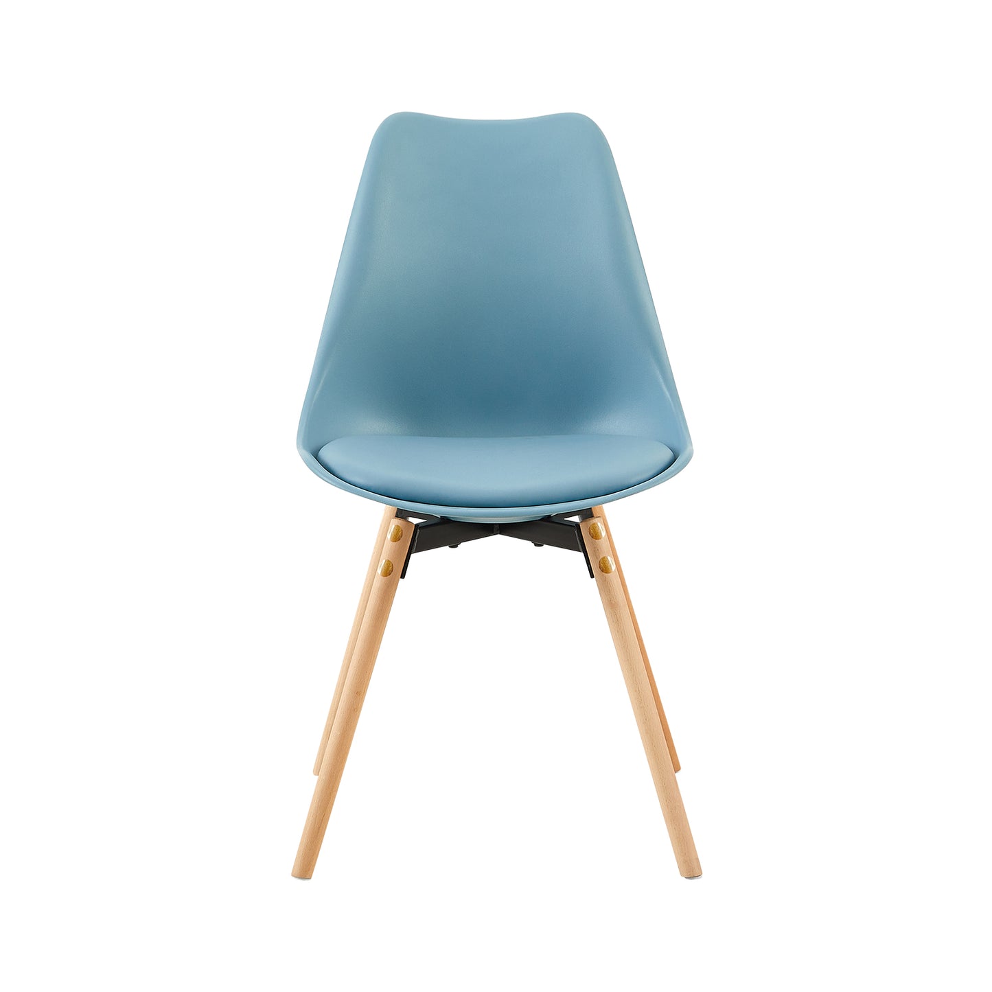 OATS Set van 4/6 Zijdelingse Accentstoelen – Lichtgrijs Blauw / Donkergrijs Blauw/Groen ijs