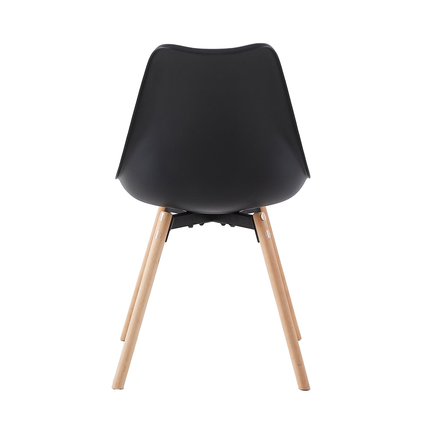 OATS Side Chair met Beuken Poten (Set van 4/6) - Zwart/Wit/Grijs