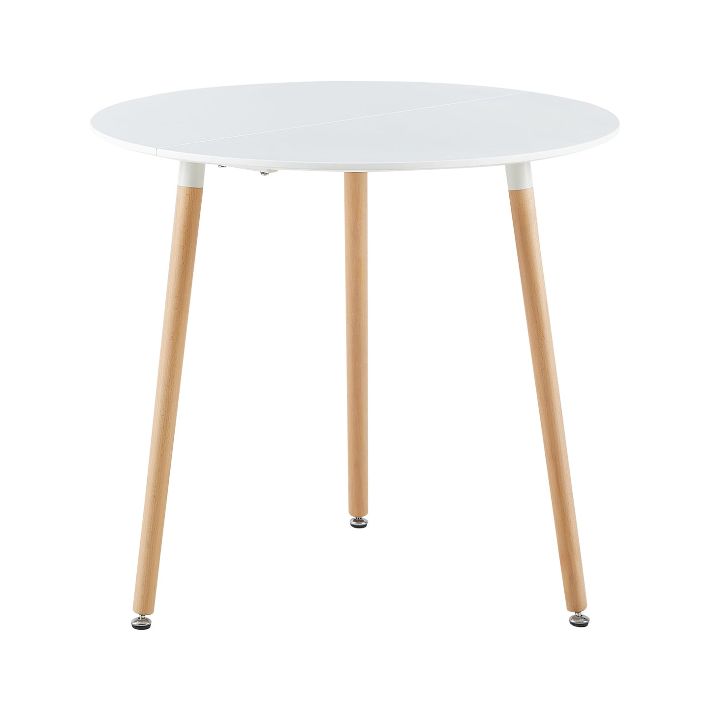 Ronde eettafel 80cm met 3 poten - Wit - PEA