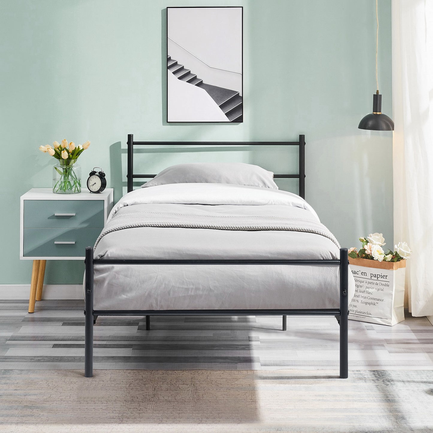 PRIMO Metalen Een-/Tweepersoonsbed Frame