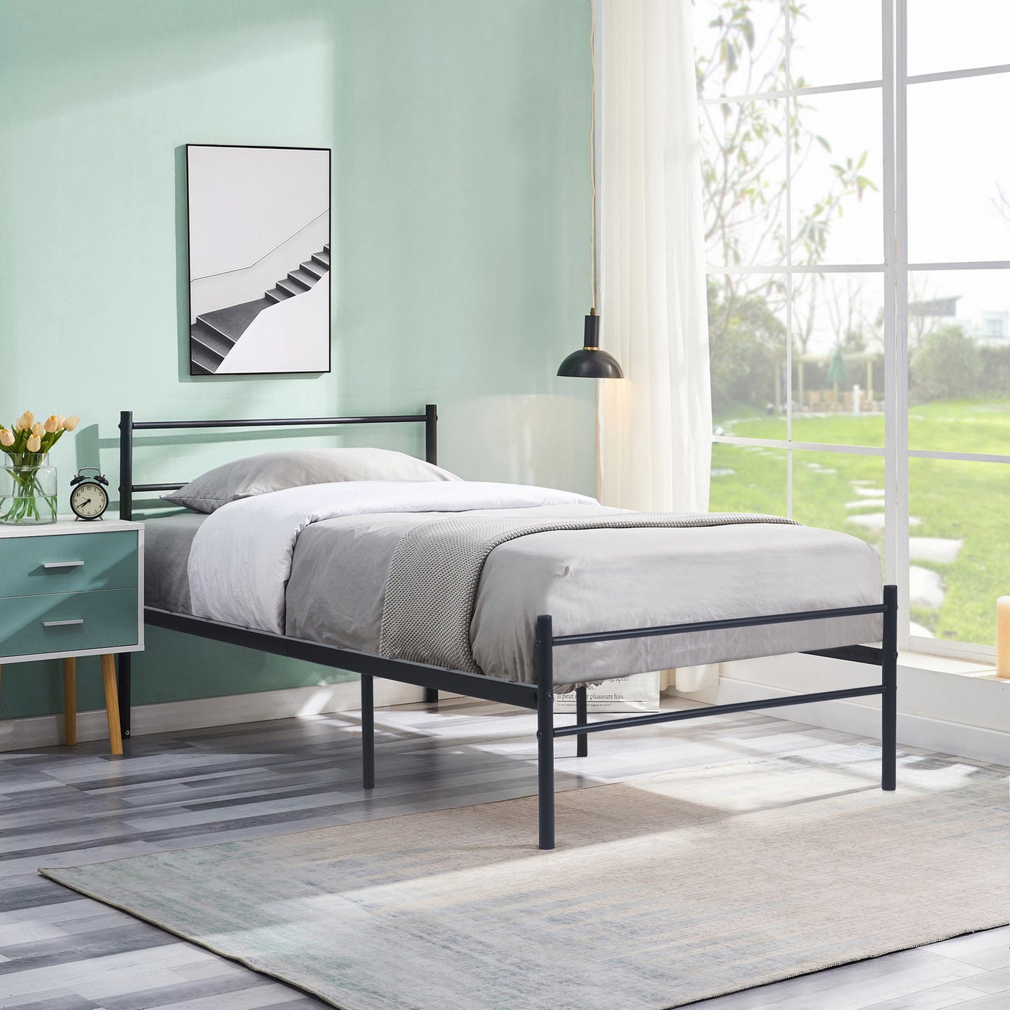 PRIMO Metalen Een-/Tweepersoonsbed Frame
