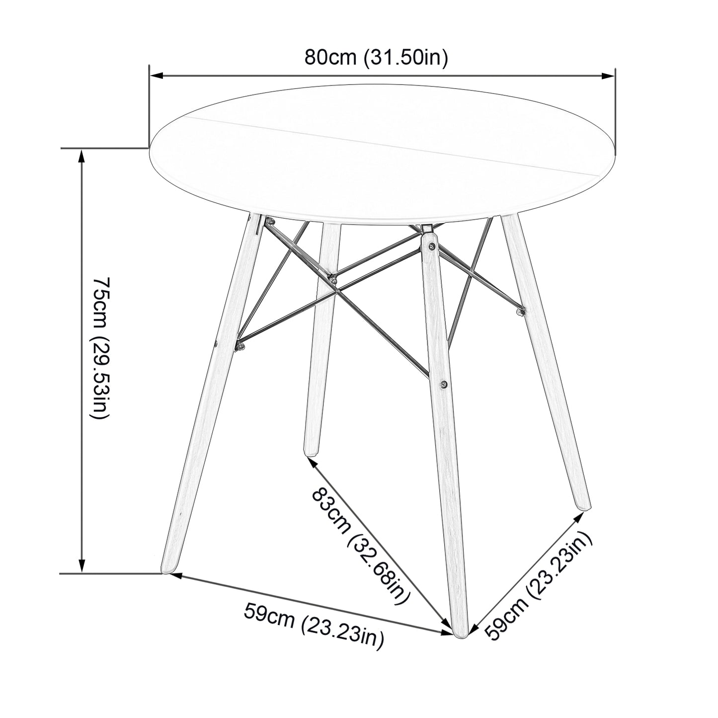 Interrupt Ronde Tafel - Zwart/Wit-RAY